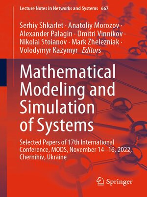 cover image of Mathematical Modeling and Simulation of Systems